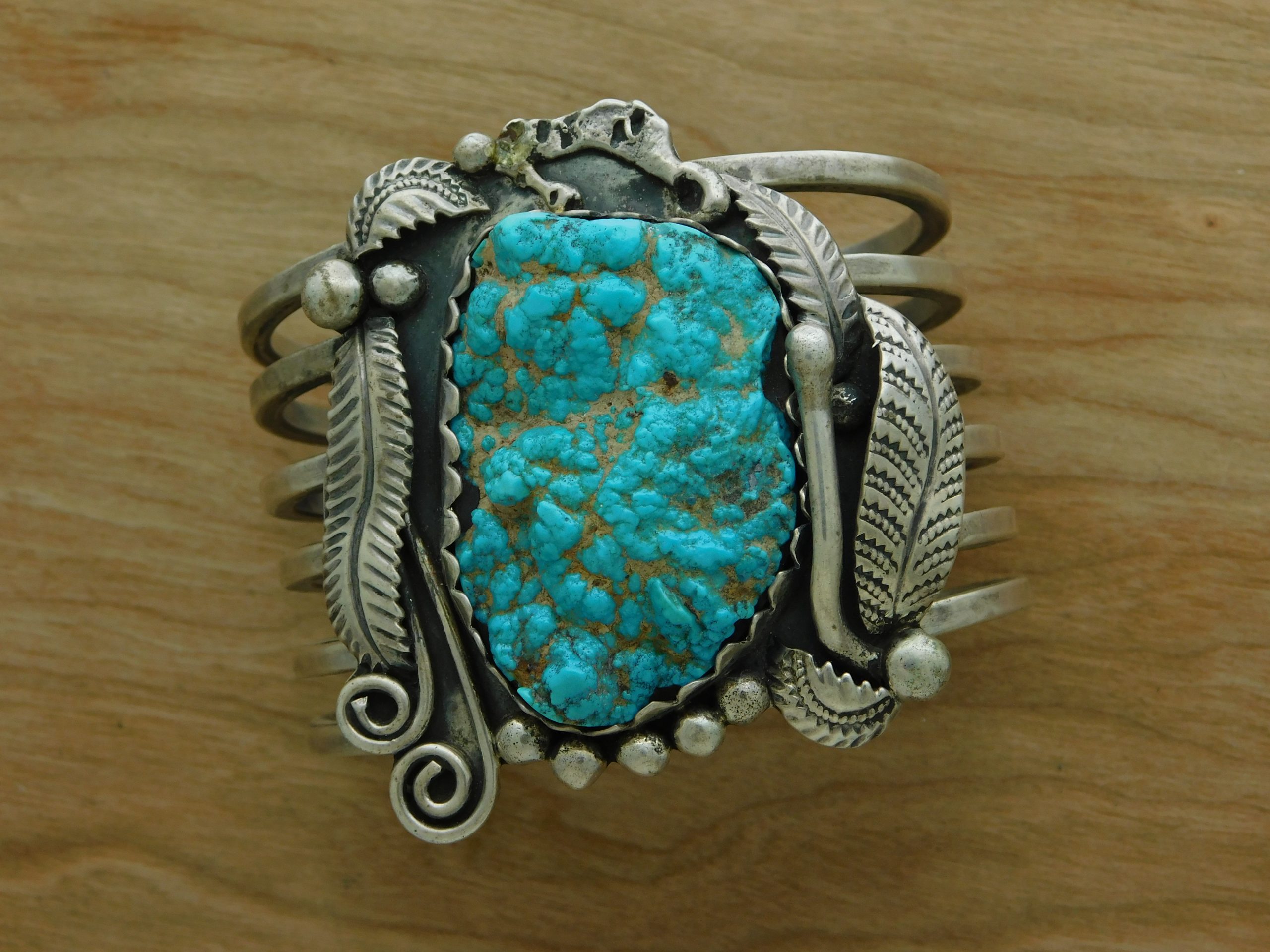 Seafoam Kingman Turquoise Cuff