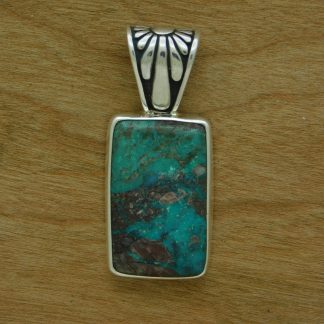Bisbee Turquoise Rectangle Pendant