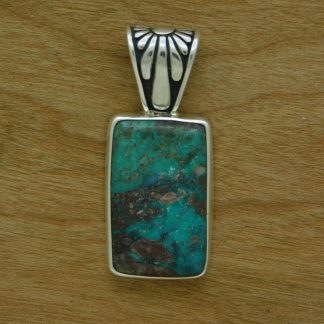 Bisbee Turquoise Rectangle Pendant