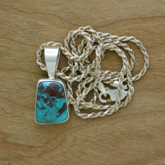 Bisbee Turquoise Trapezoid Pendant
