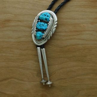RBL Zuni Turquoise & Silver Bolo