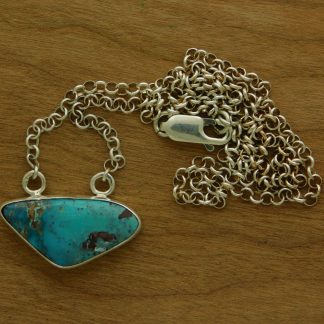 Triangle Bisbee Turquoise Pendant