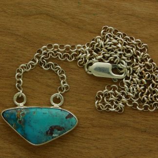 Triangle Bisbee Turquoise Pendant