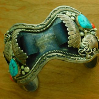 Morty Johnson Navajo Coral Cuff