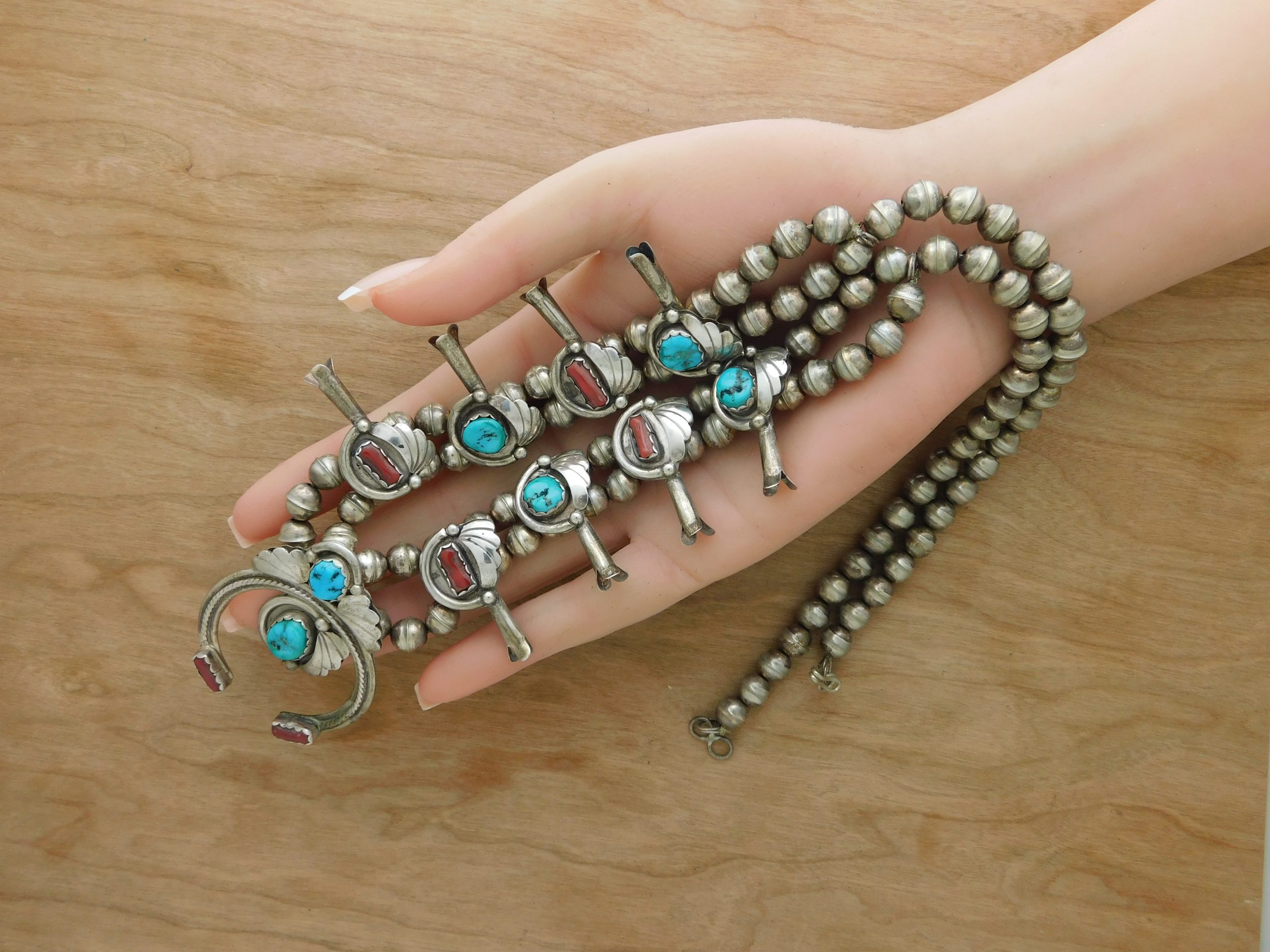 Sleeping Beauty Turquoise Squash blossom