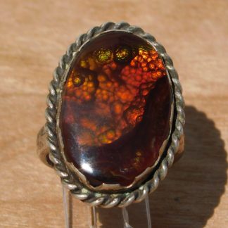 Slaughter Mountain Fire Agate Ring