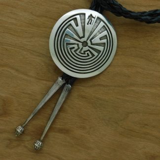 Rick Manuel Tohono O'odham Man In The Maze Bolo Tie