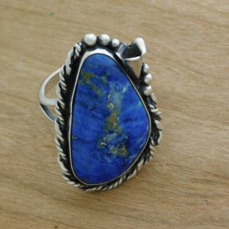 Navajo Lapis and Sterling Ring