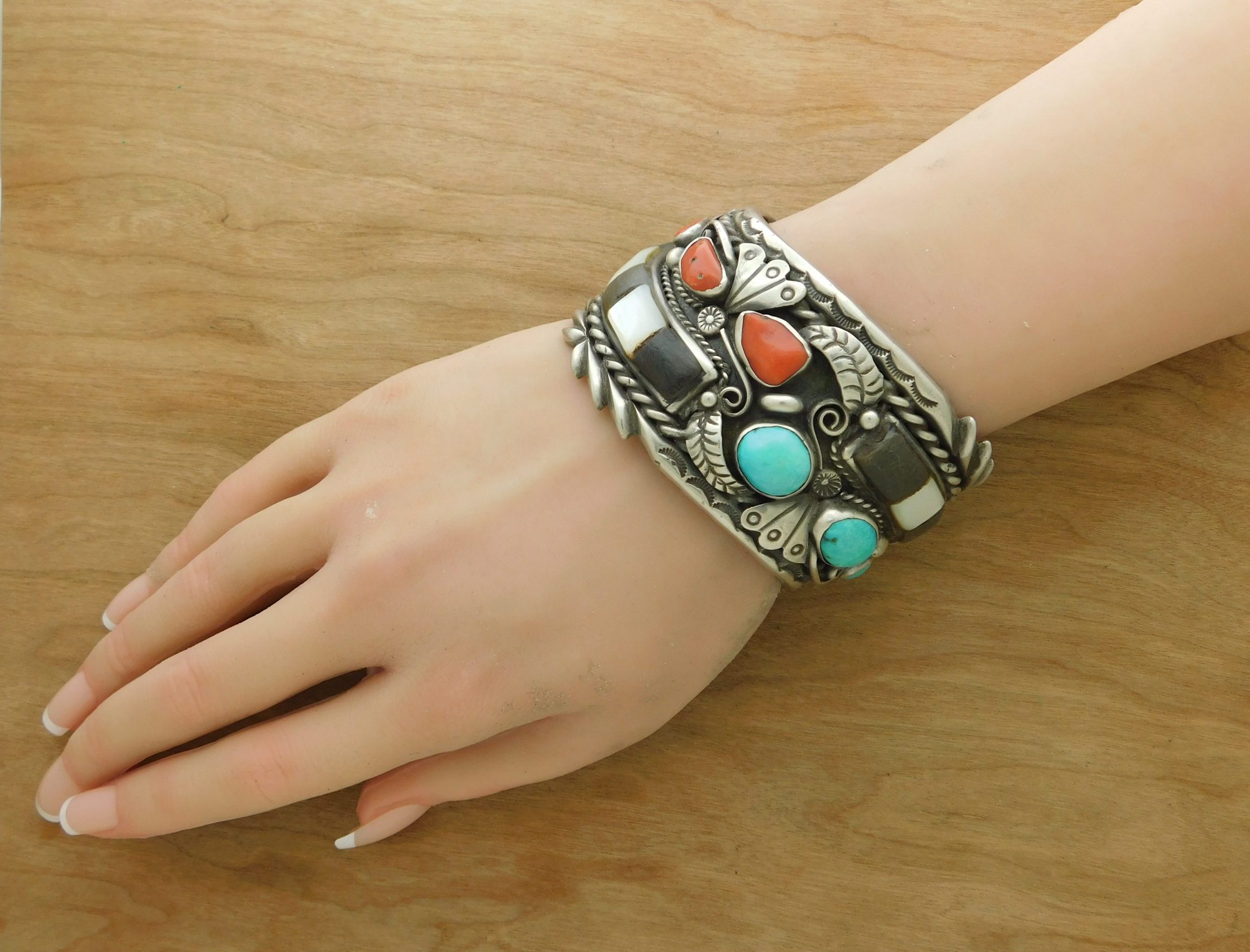 TKB Navajo Sterling Cuff on Wrist