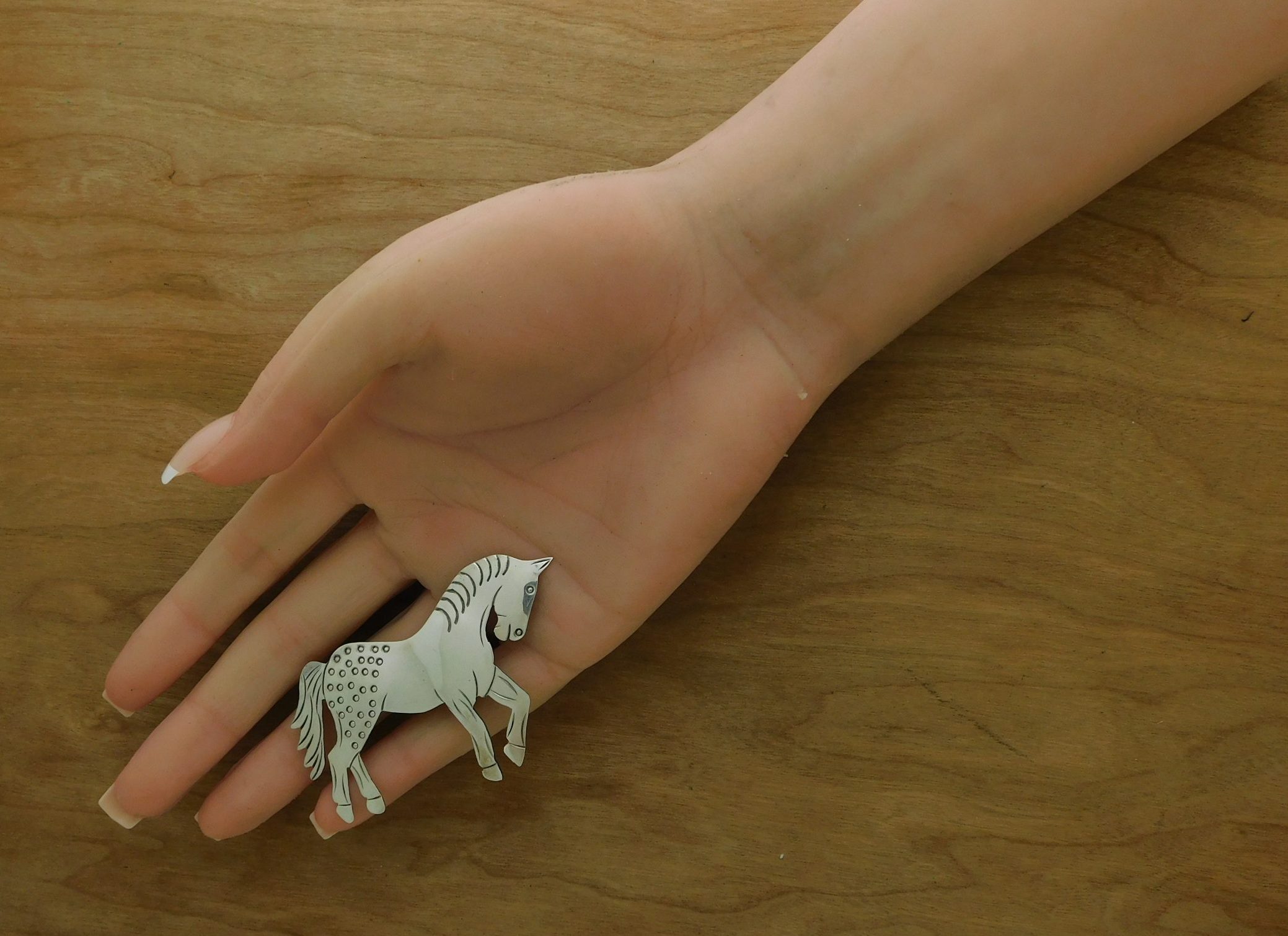 Frank Yellowhorse Pin in Hand