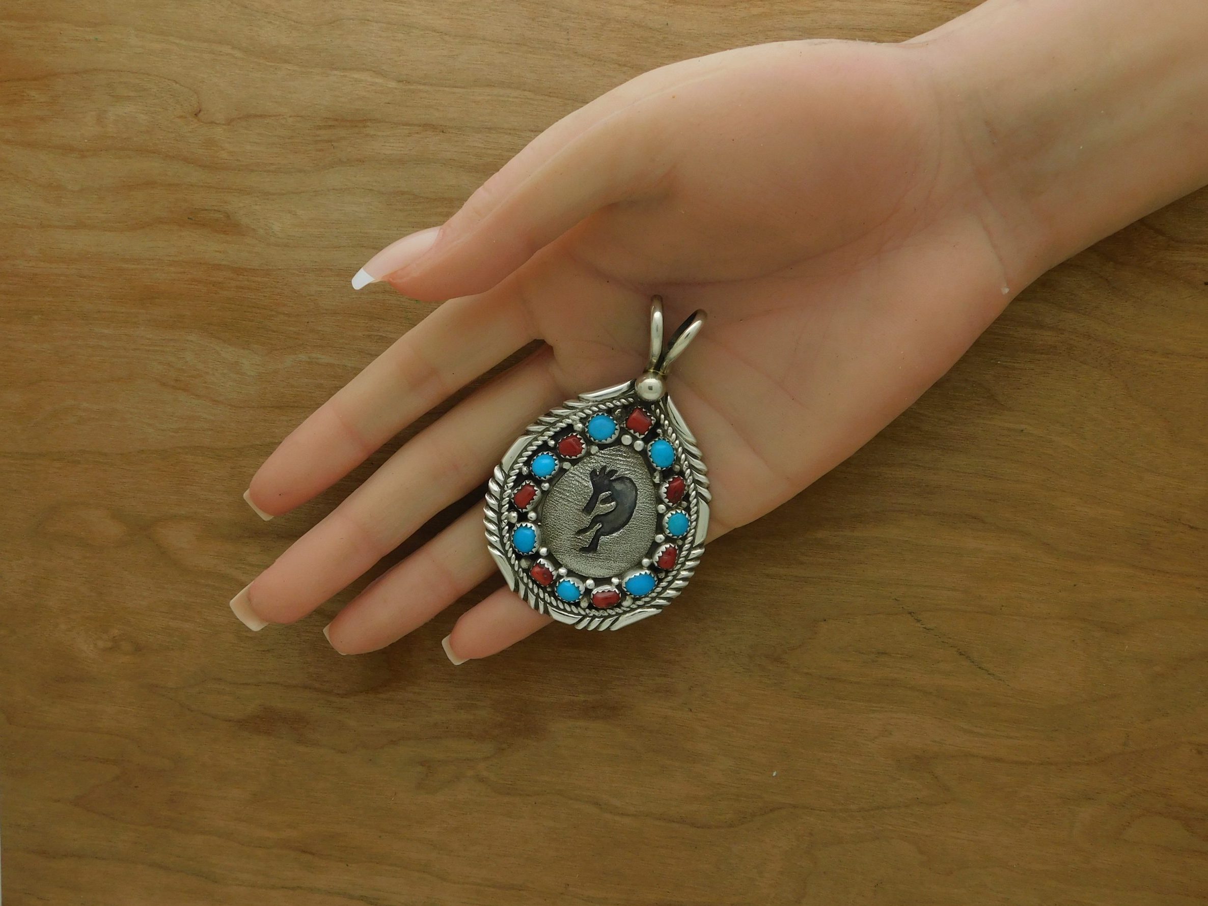 Andrew Johnson Navajo Pendant in Hand