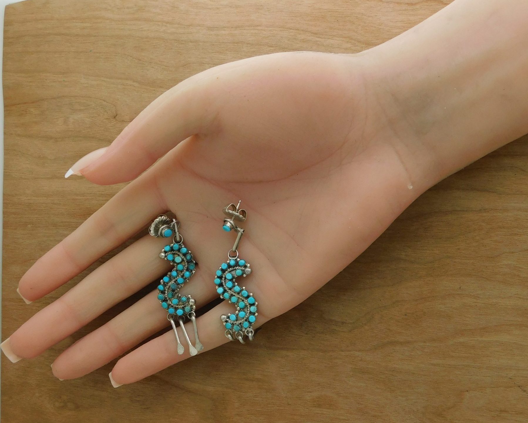Susie Lowsayatee Zuni Earrings