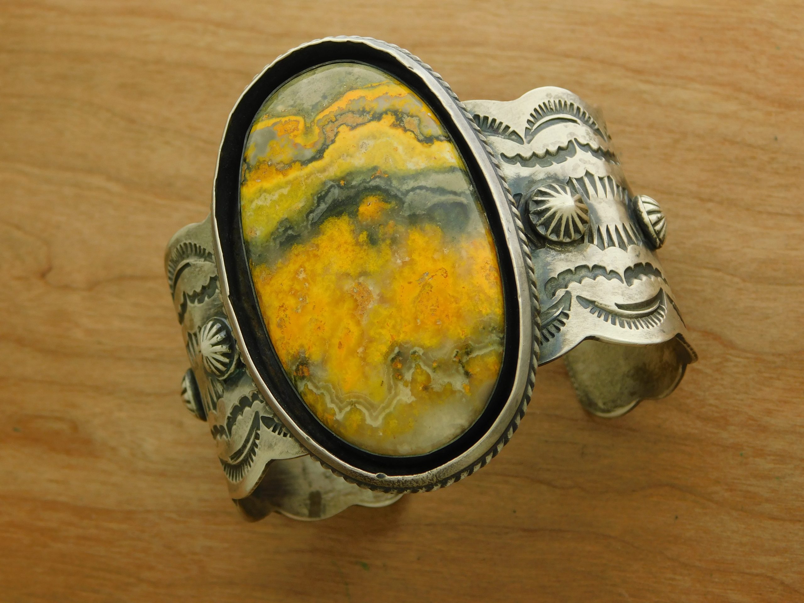 Chimney Butte Bumblebee Jasper Cuff