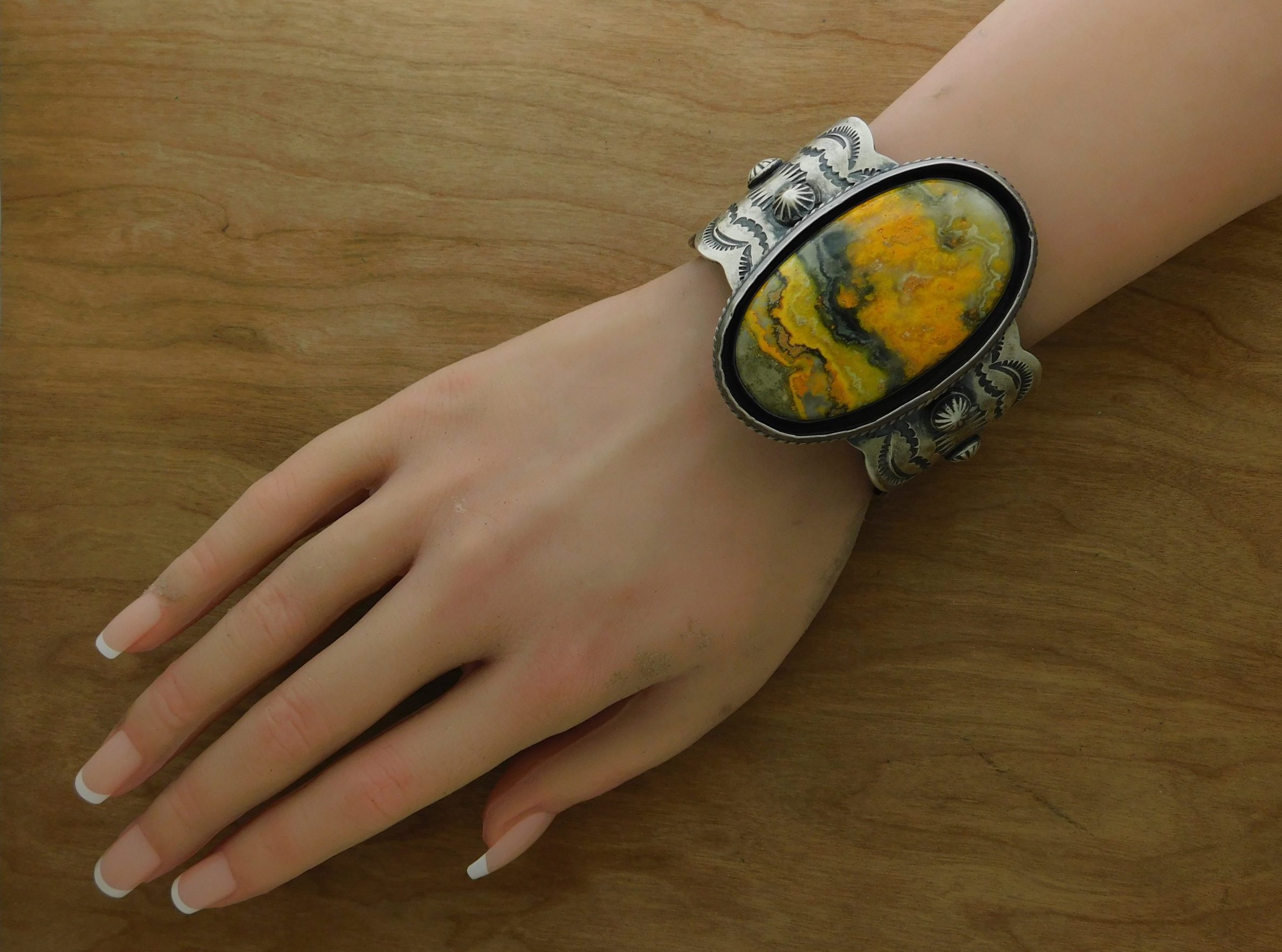 Chimney Butte Bumblebee Jasper Cuff