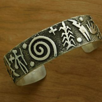 TIMM LEWIS Navajo Sterling Cuff